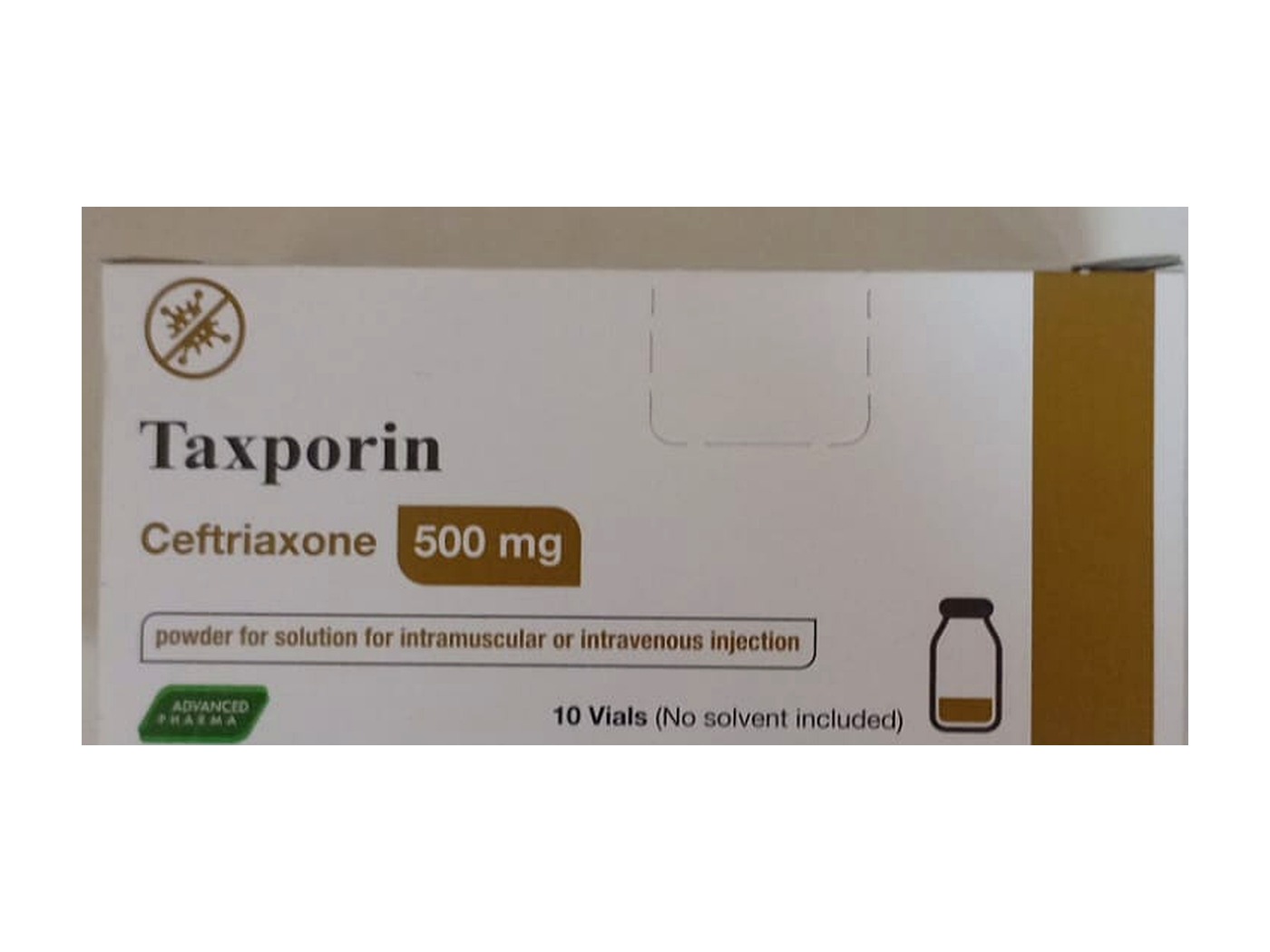 TAXPORIN 500 mg — 10 Vials